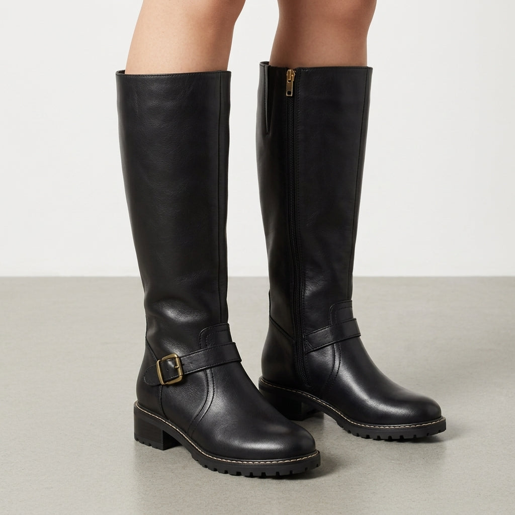 Josephine | Siracusa Orthopedic Buckle Knee Boots
