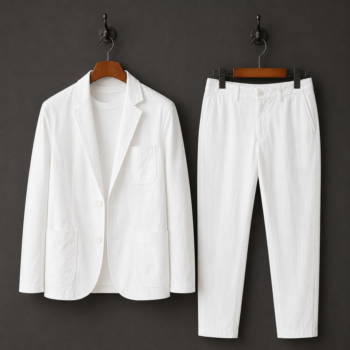 Joshua | Lucca Linen Blazer & Trouser Set