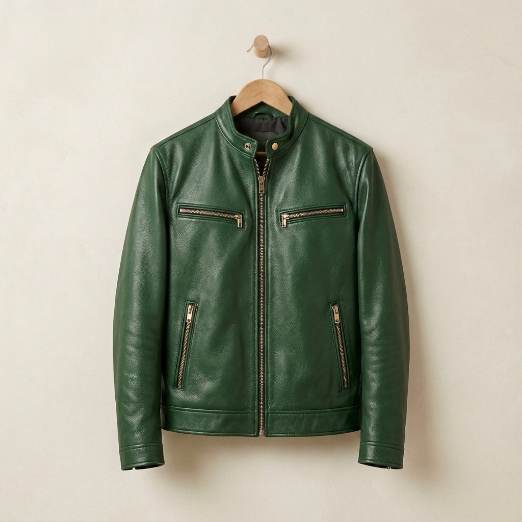 Joshua | Munich Men's Leather Biker Jacket