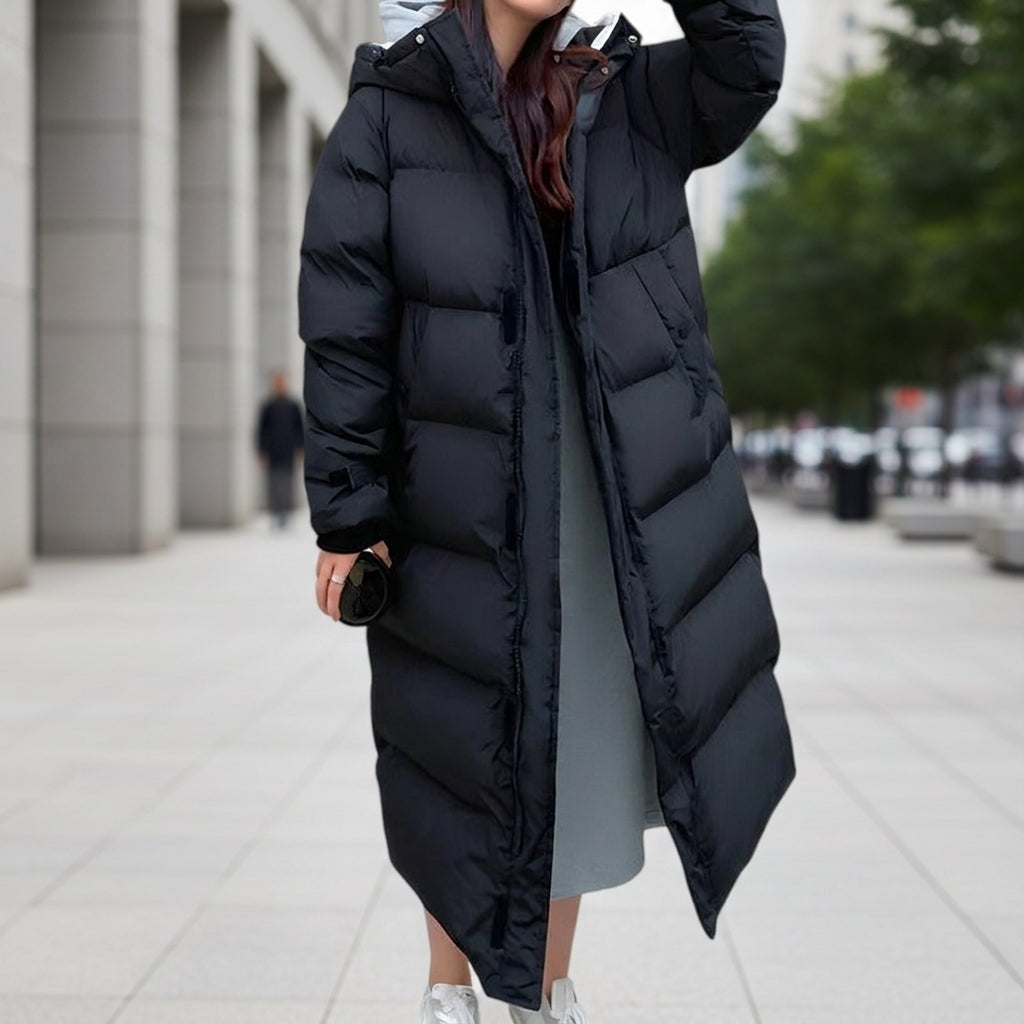 Layla | Alpine Long Quilted Hooded Puffer Parka