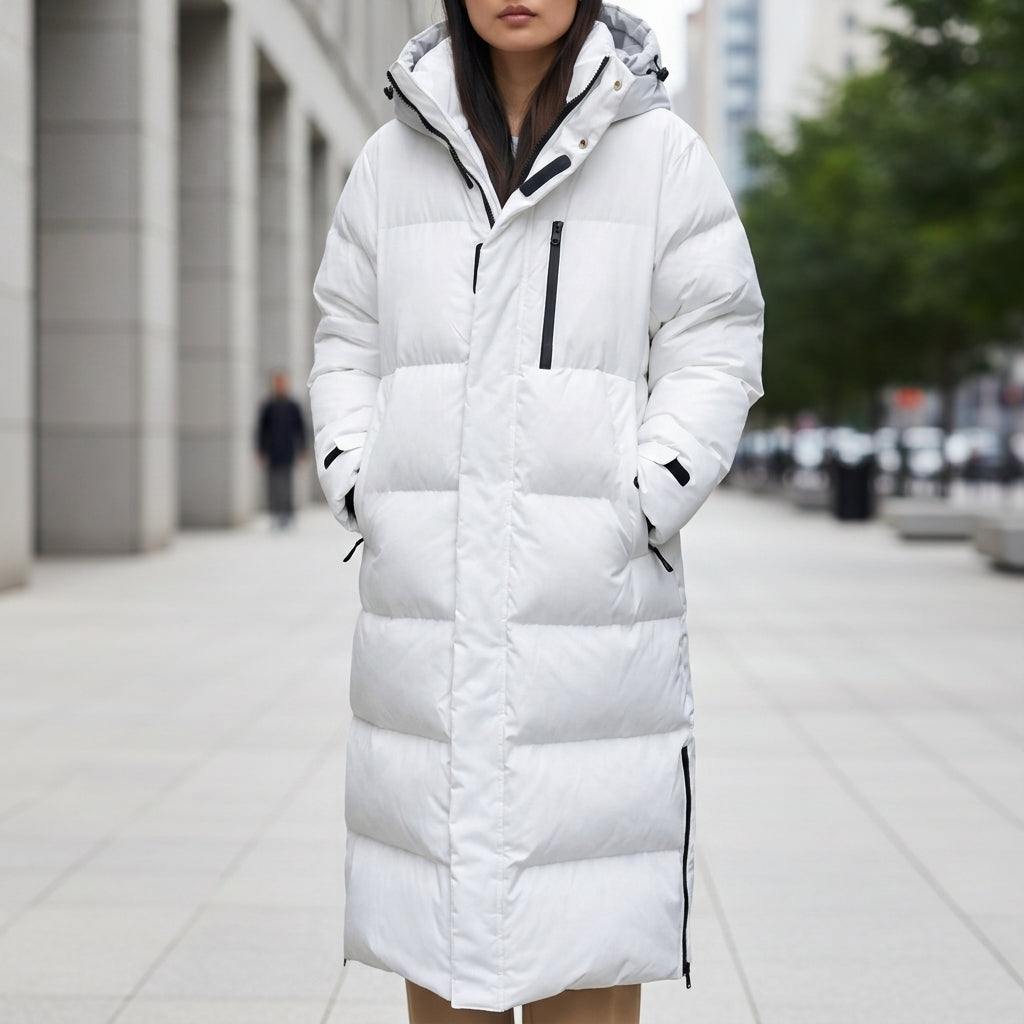 Layla | Alpine Long Quilted Hooded Puffer Parka