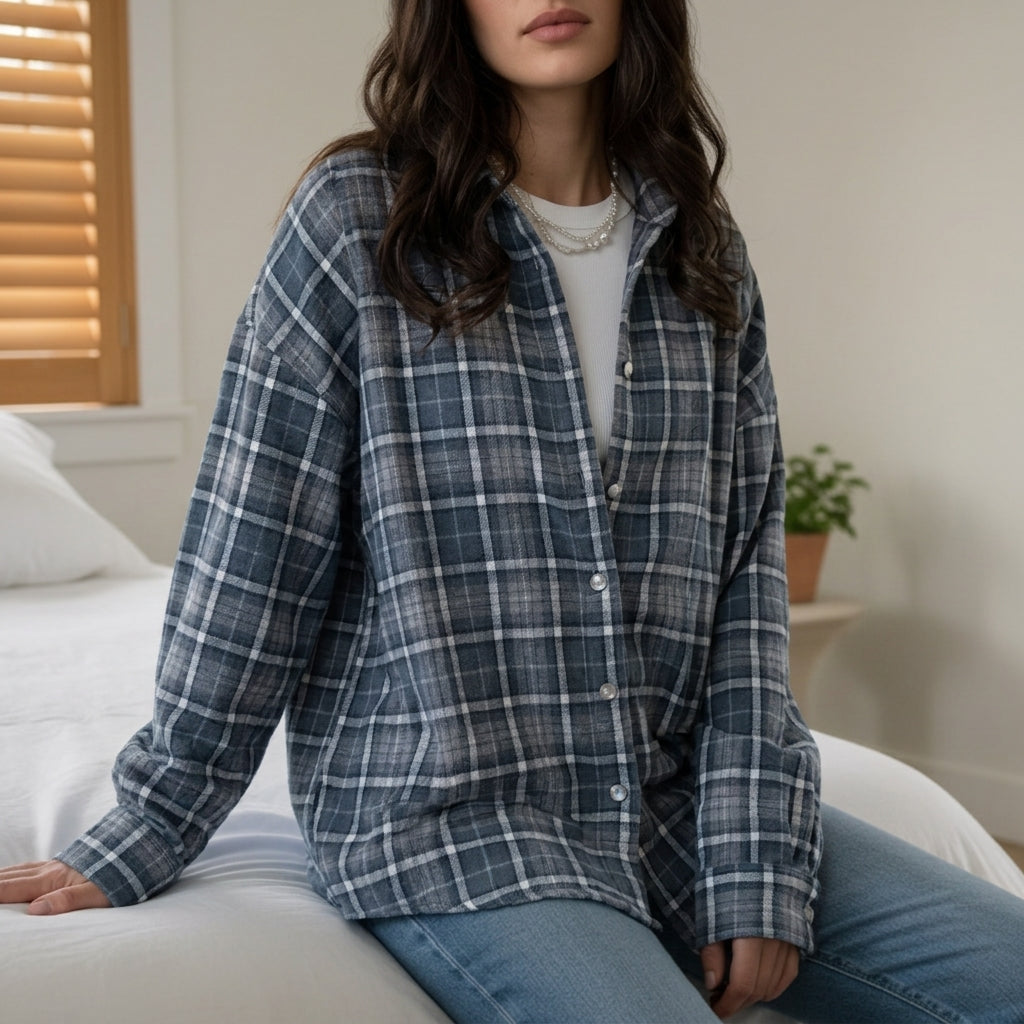 Layla | Darcy Oversized Plaid Shirt