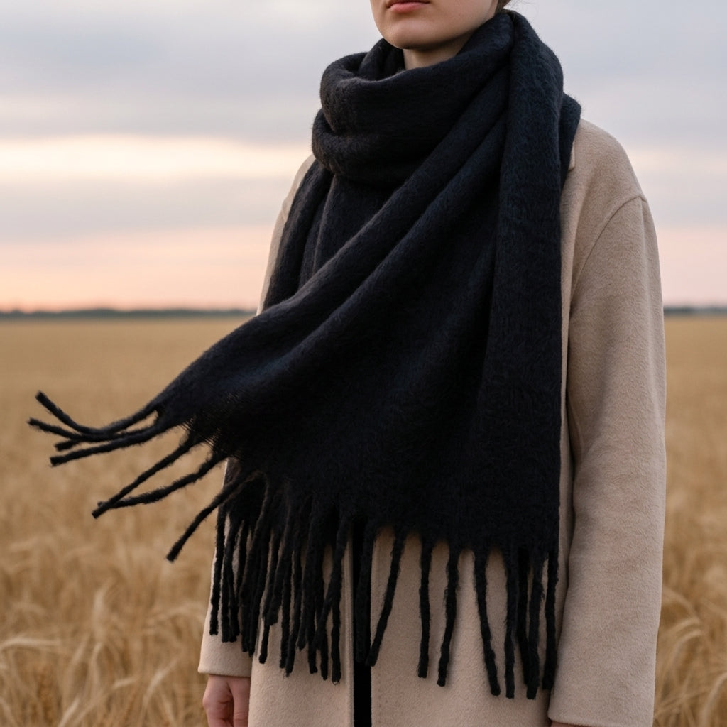 Layla | Padova Tassel Cashmere Scarf