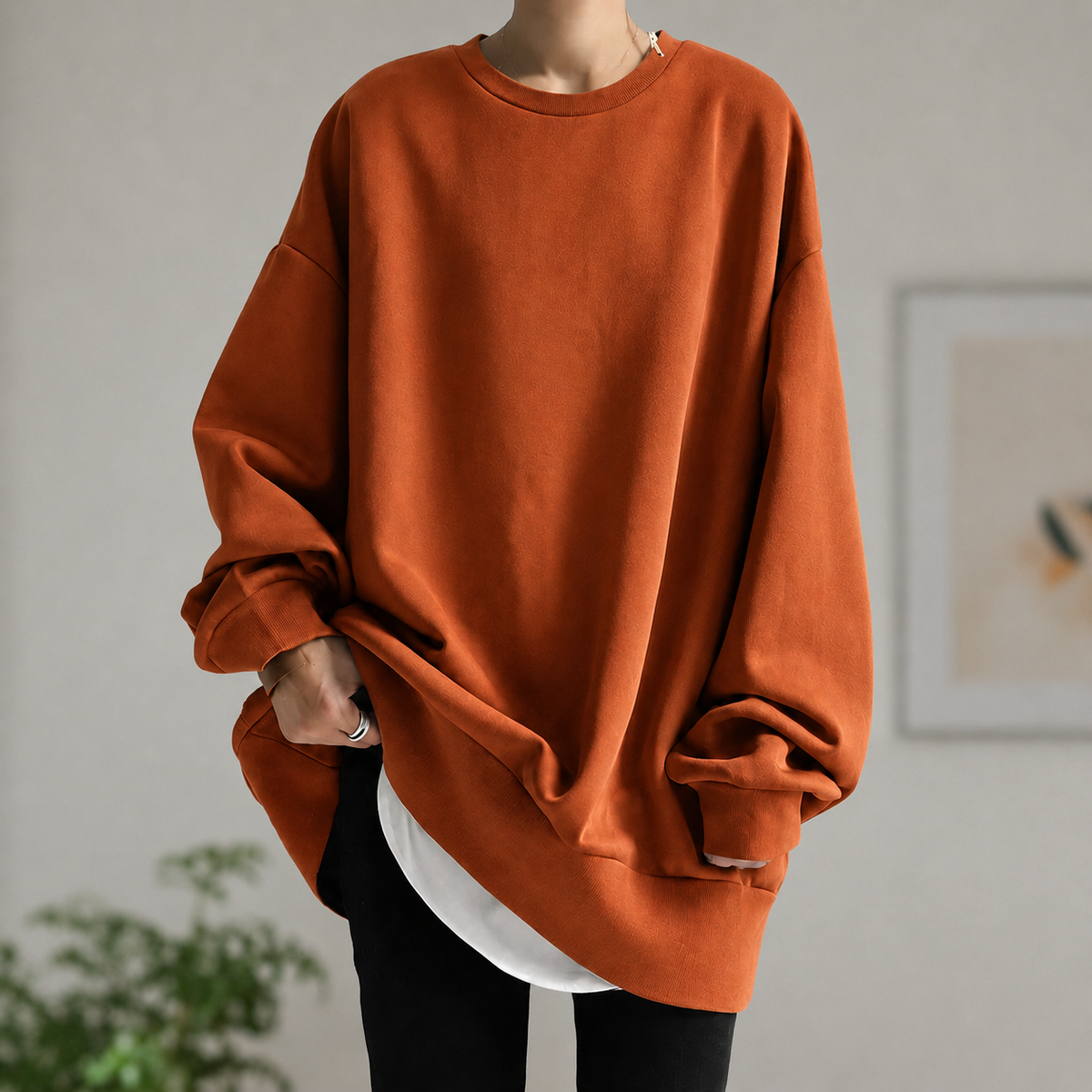 Leah | Bruges Oversized Tunic Sweater