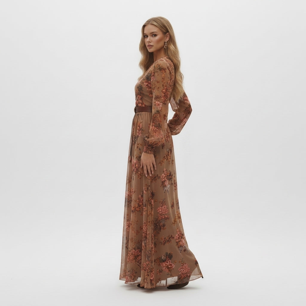 Leah | Granada Embroidered Maxi Dress