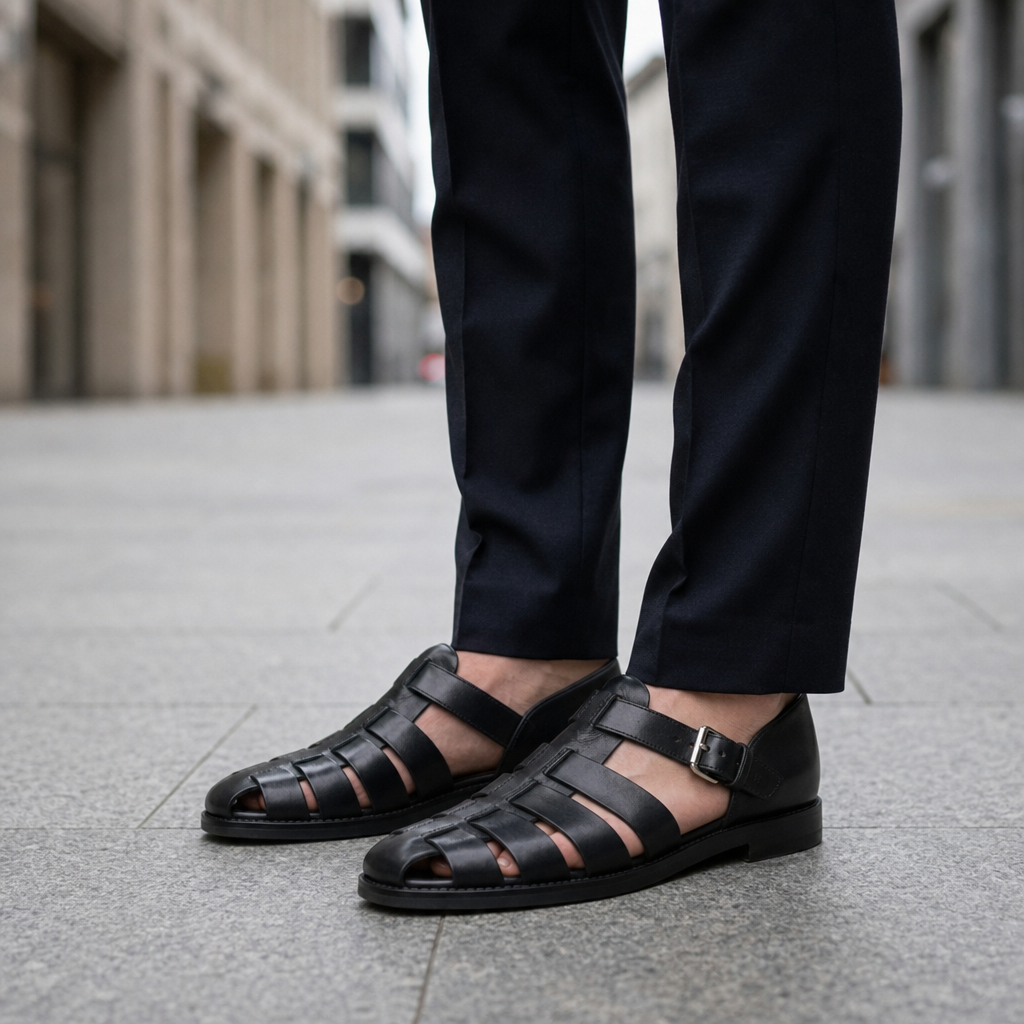 Leo | Getaria Leather Fisherman Sandals