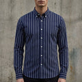 Midnight Navy & White Stripe
