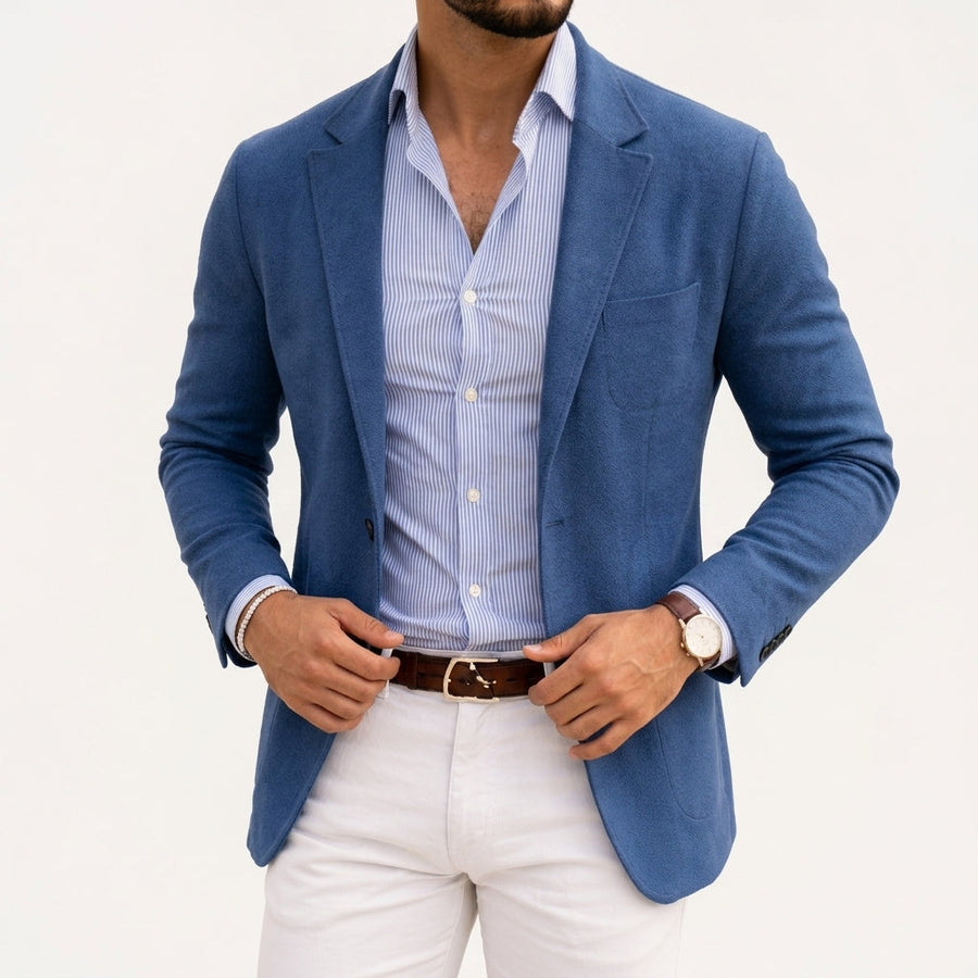 Levi | Varenzo Knit Blazer