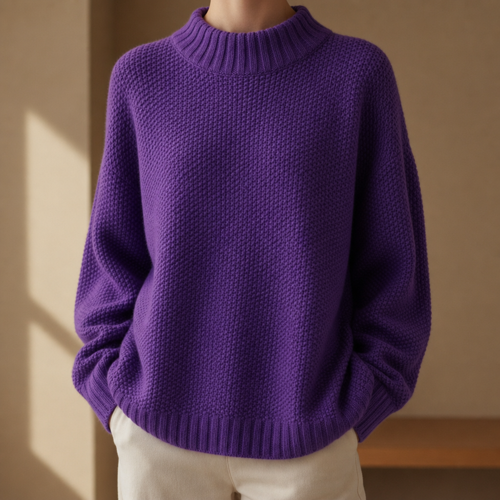Lily | Kefalonia Oversized Mock Neck Sweater