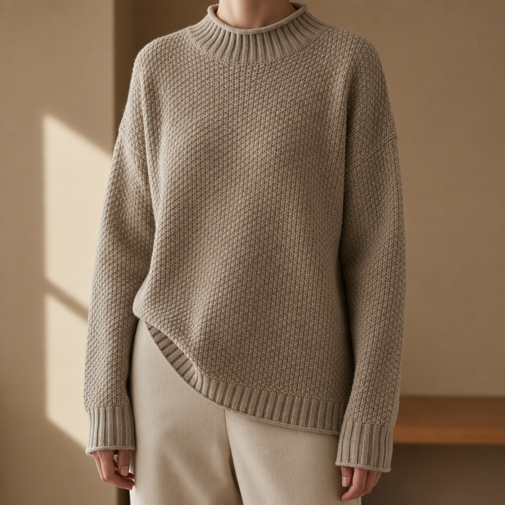 Lily | Kefalonia Oversized Mock Neck Sweater