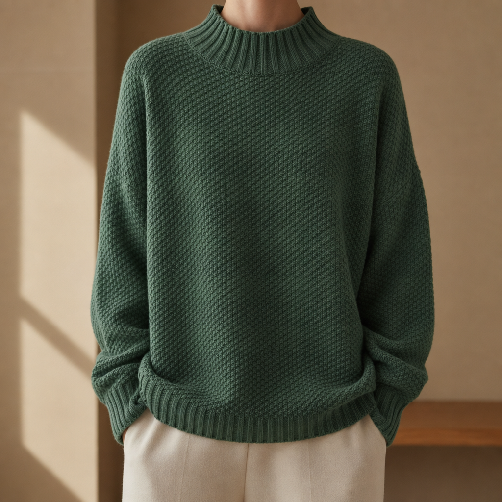 Lily | Kefalonia Oversized Mock Neck Sweater