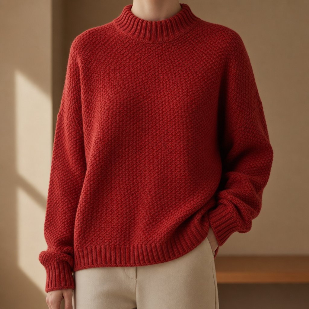 Lily | Kefalonia Oversized Mock Neck Sweater