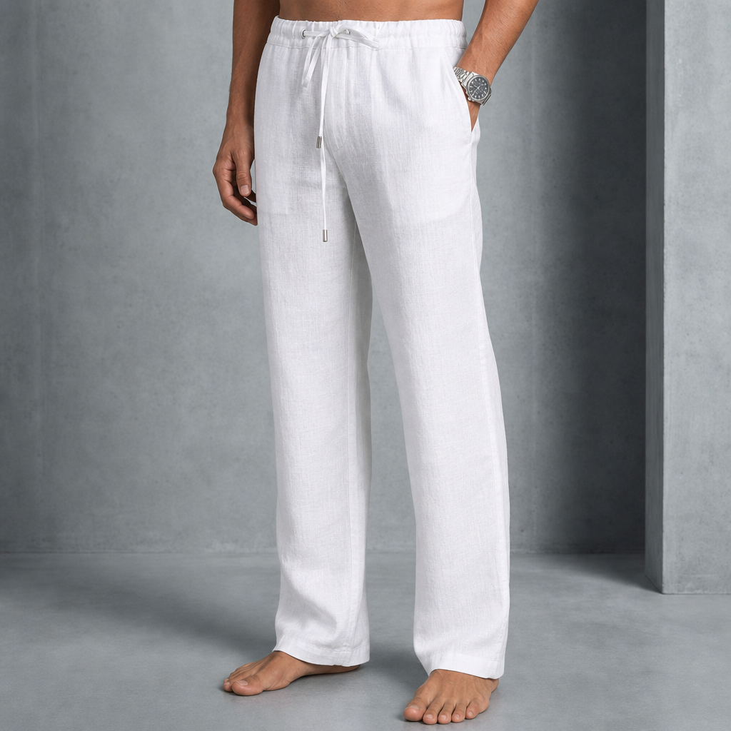Lincoln | Guimaraes Linen Drawstring Trousers