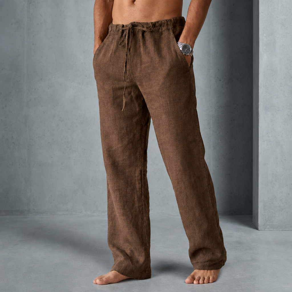 Lincoln | Guimaraes Linen Drawstring Trousers