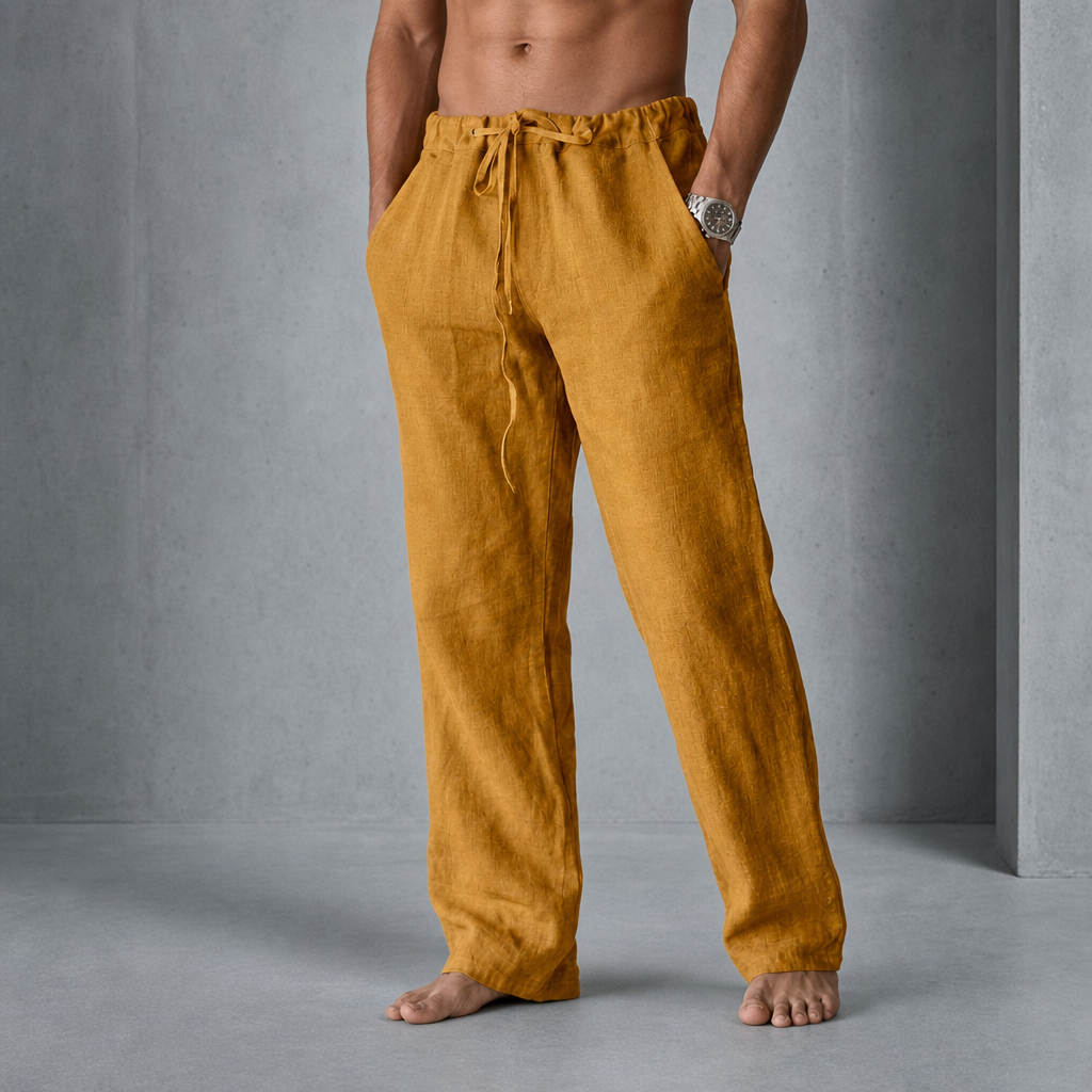 Lincoln | Guimaraes Linen Drawstring Trousers