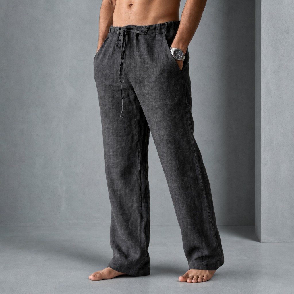 Lincoln | Guimaraes Linen Drawstring Trousers