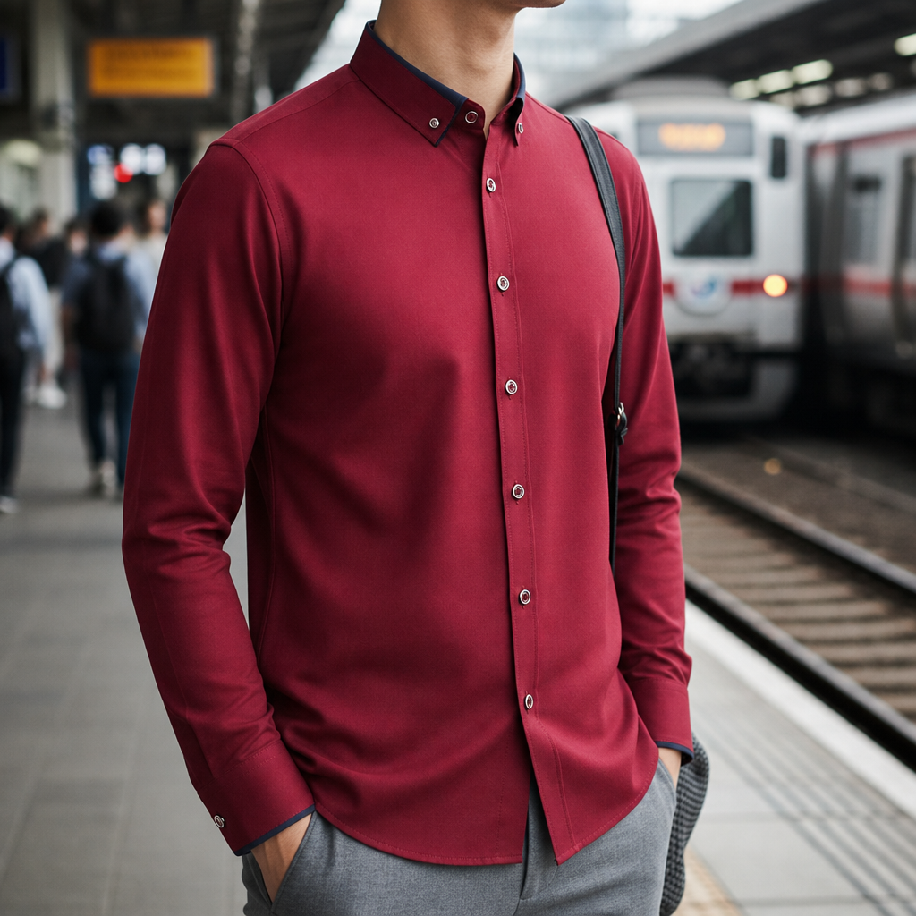 Lucas | Pollensa Contrast Collar Dress Shirt
