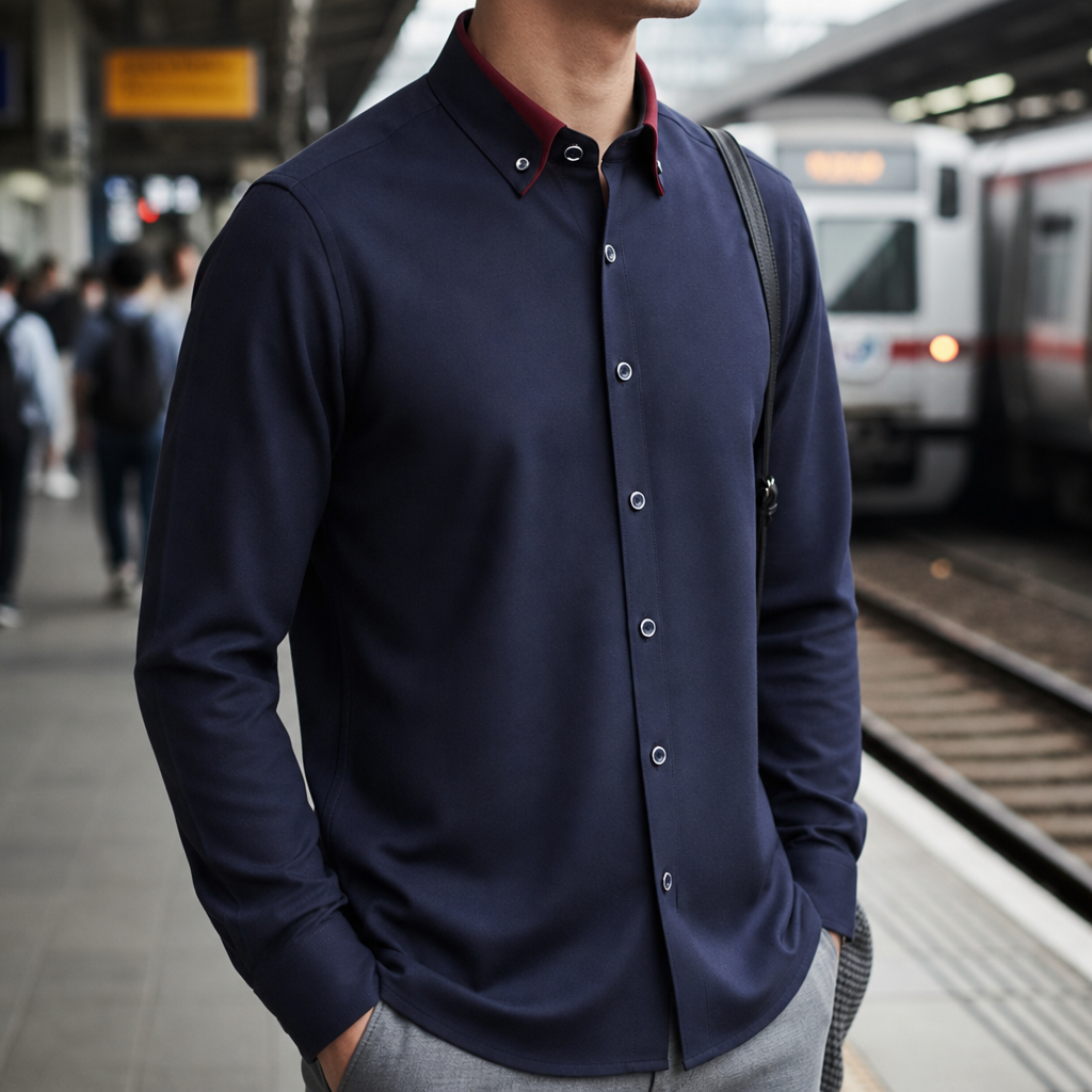 Lucas | Pollensa Contrast Collar Dress Shirt