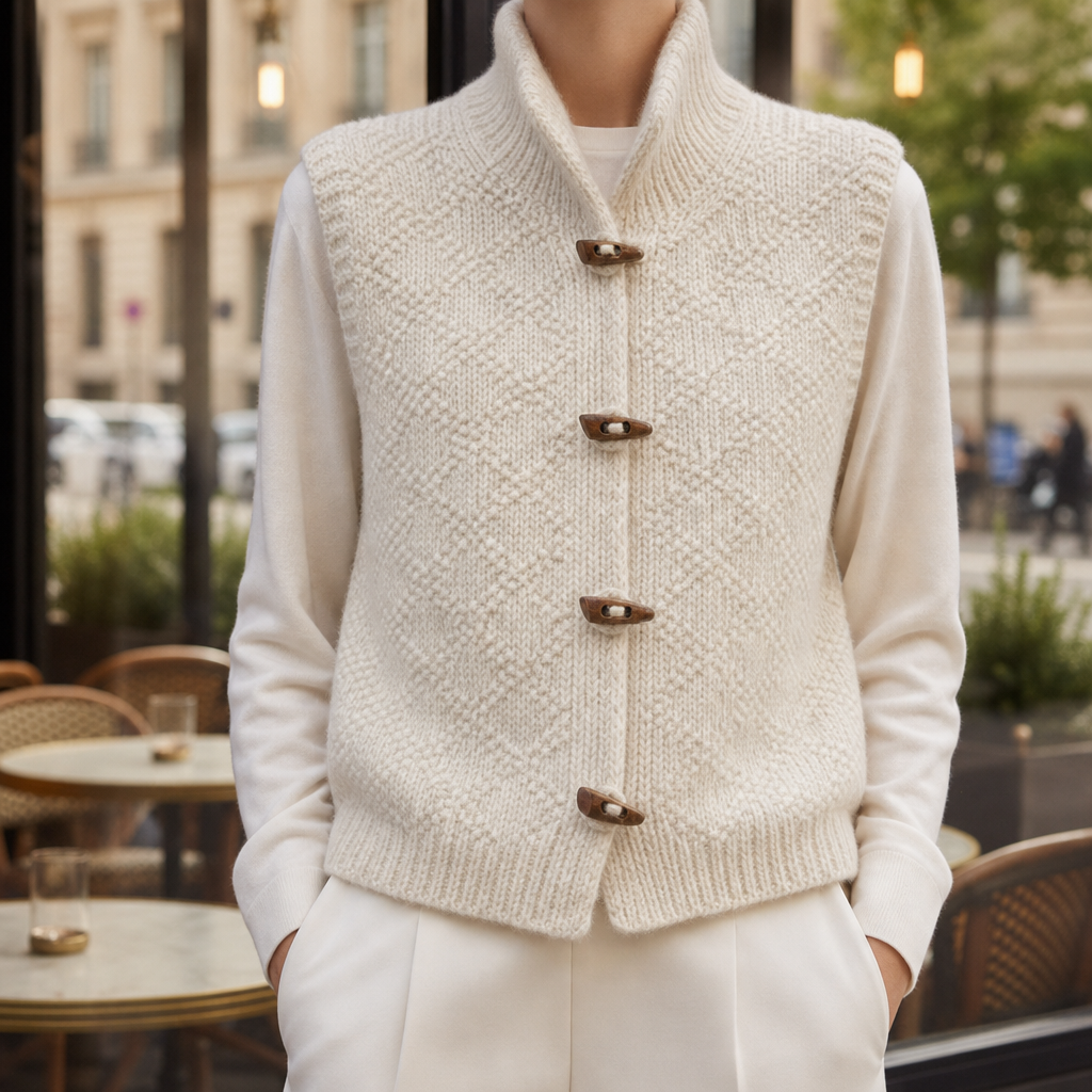 Lucy | Bandol Chunky Knit Toggle Vest
