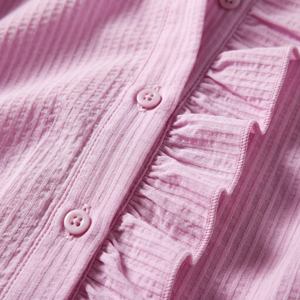 Lucy | Florence Striped Blouse with Ruffles