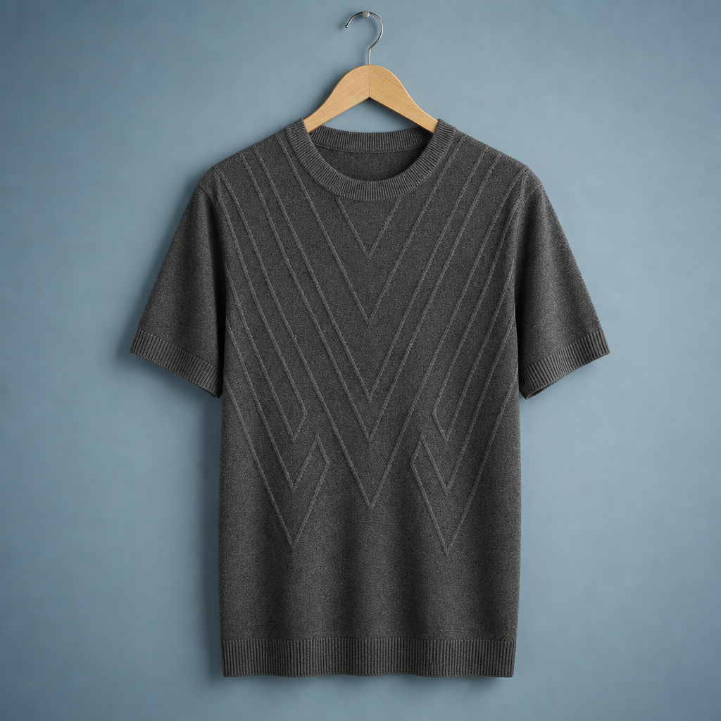 Luke | Segovia Geometric Knit Top