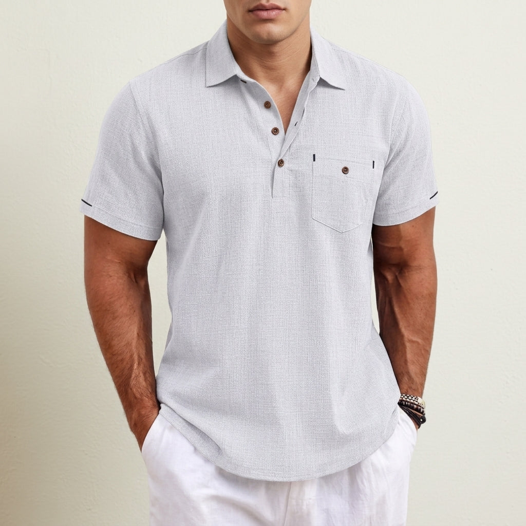 Mateo | Guimaraes Linen Polo Shirt