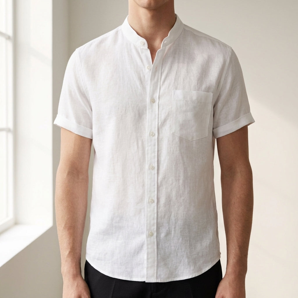 Mateo | Santorini Linen Style Shirt
