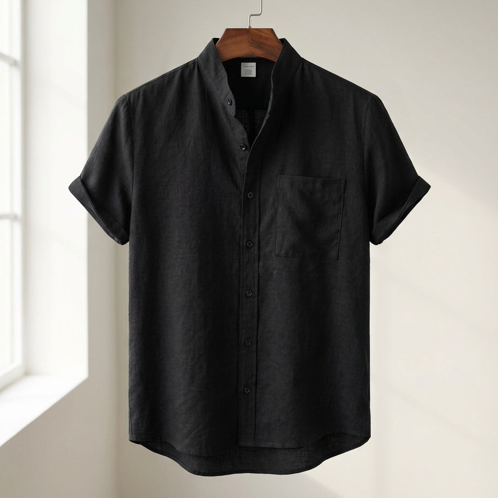 Mateo | Santorini Linen Style Shirt