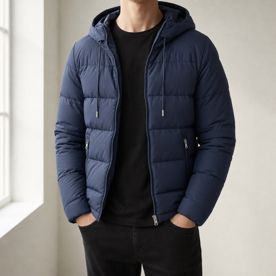 Matthew | Serifos Hooded Quilted Puffer Jacket