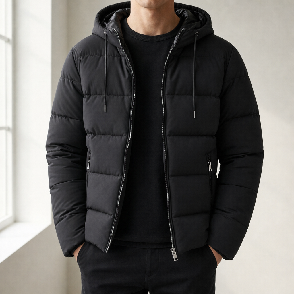 Matthew | Serifos Hooded Quilted Puffer Jacket