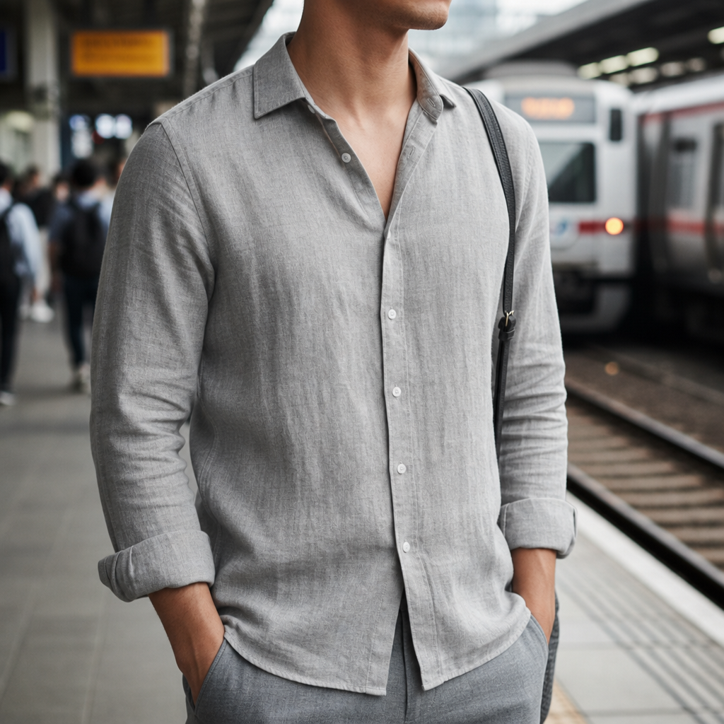 Matthew | Tossa Linen Button-Up Shirt