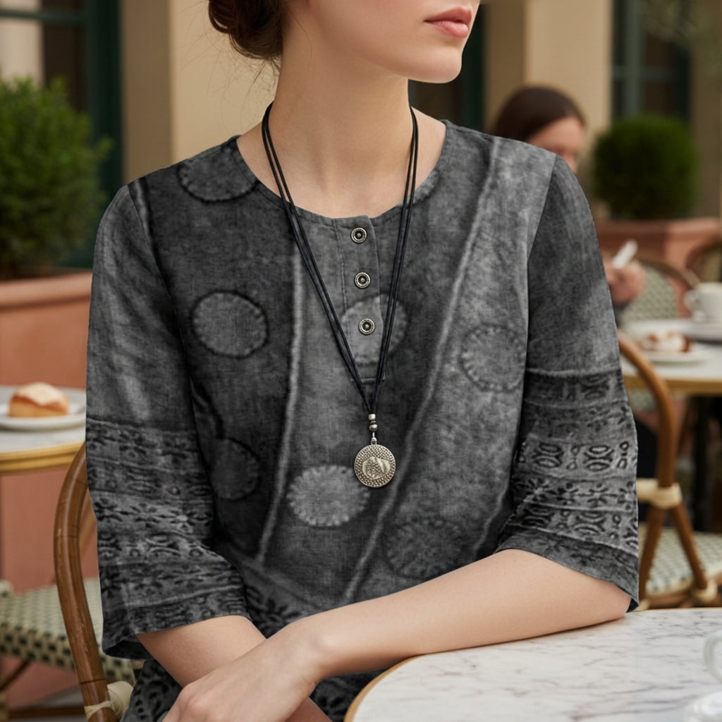 Mila | Ronda Vintage Print Blouse