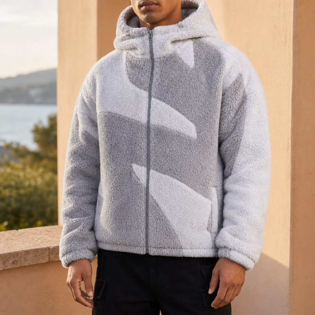 Miles | Funchal Sherpa Colour-Block Hoodie