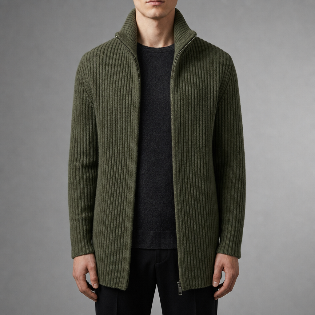 Miles | Lesvos Ribbed Knit Cardigan
