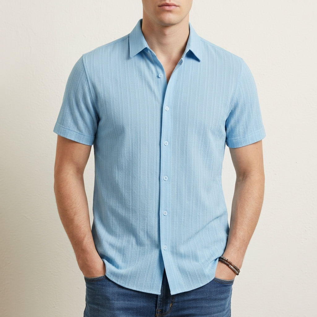 Miles | Sitia Striped Short Sleeve Shirt