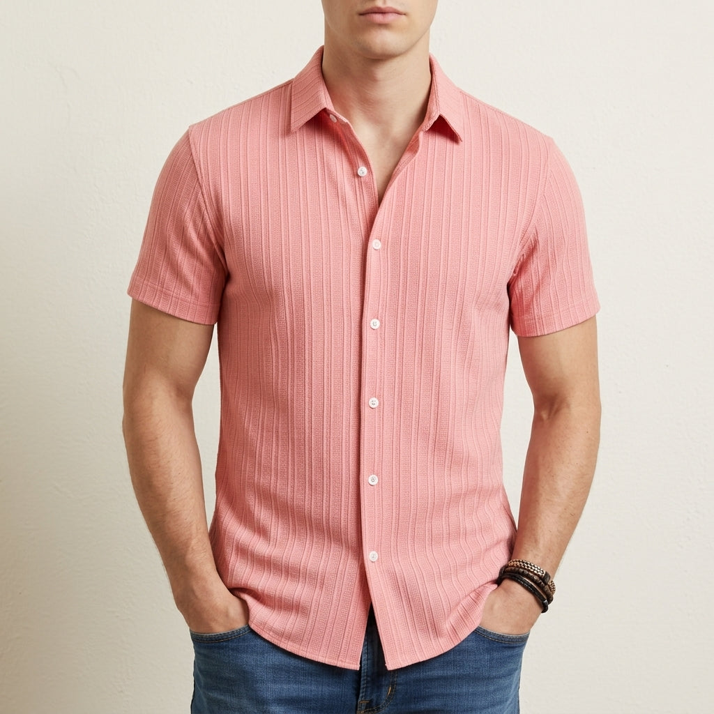 Miles | Sitia Striped Short Sleeve Shirt
