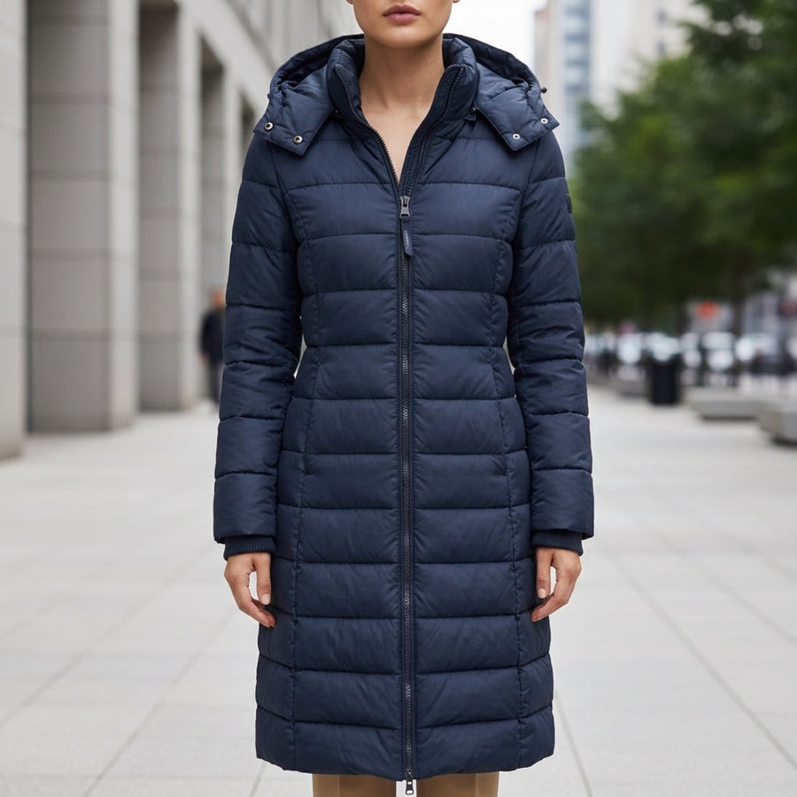 Natalie | Bergamo Long Hooded Puffer Coat