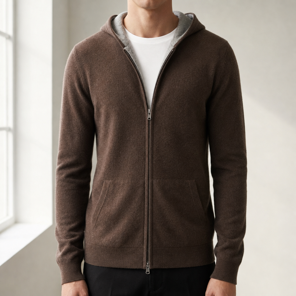 Nathan | Polignano Reversible Cashmere Hoodie