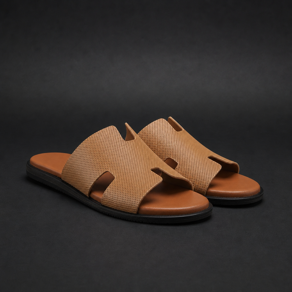 Nathan | Treviso Perforated H-Strap Slides