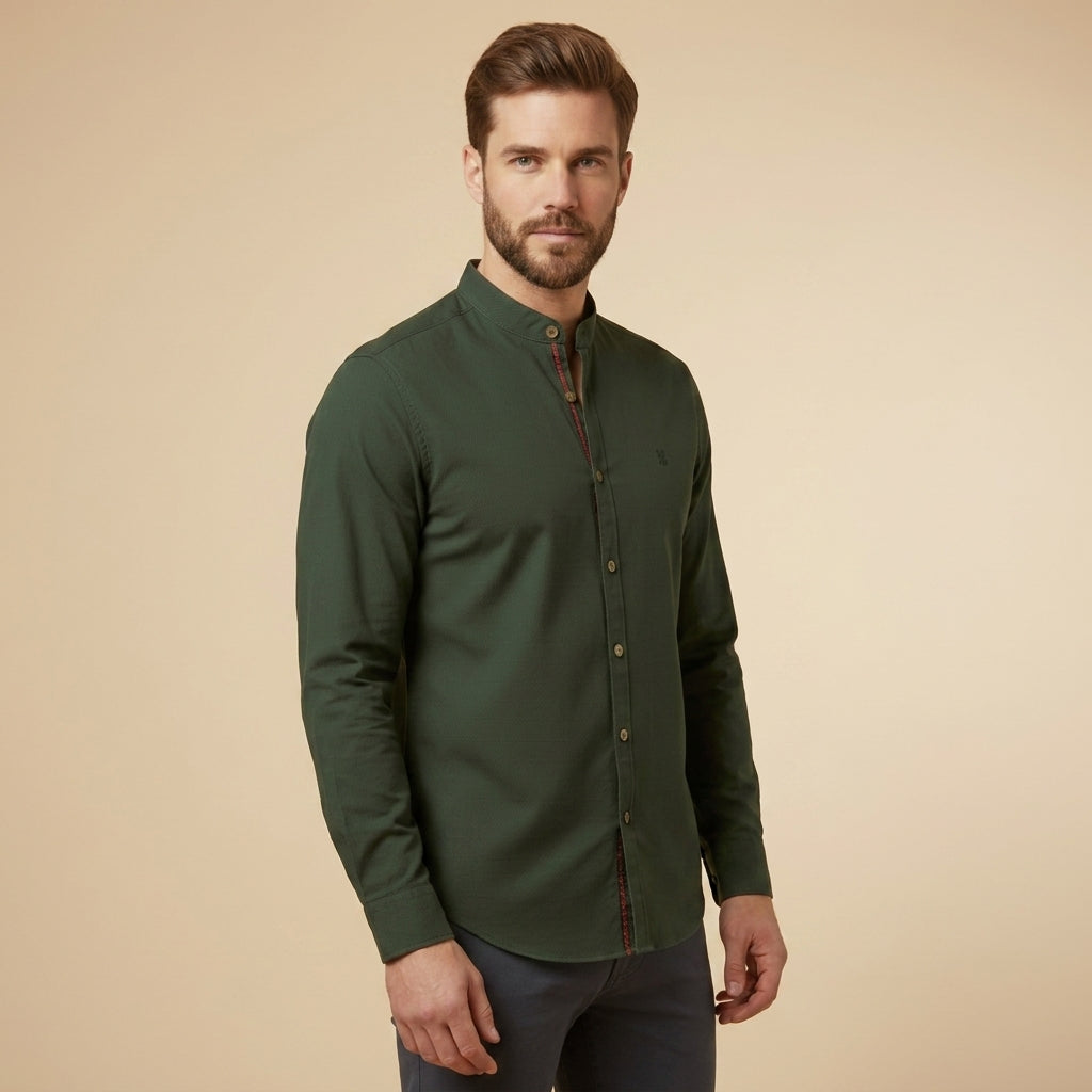 Noah | Gordes Stand Collar Shirt