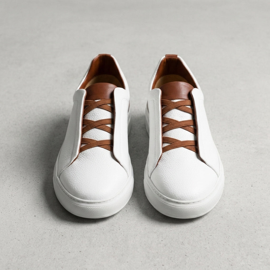 Noah | Mayfair Faux Leather Crossover Trainers