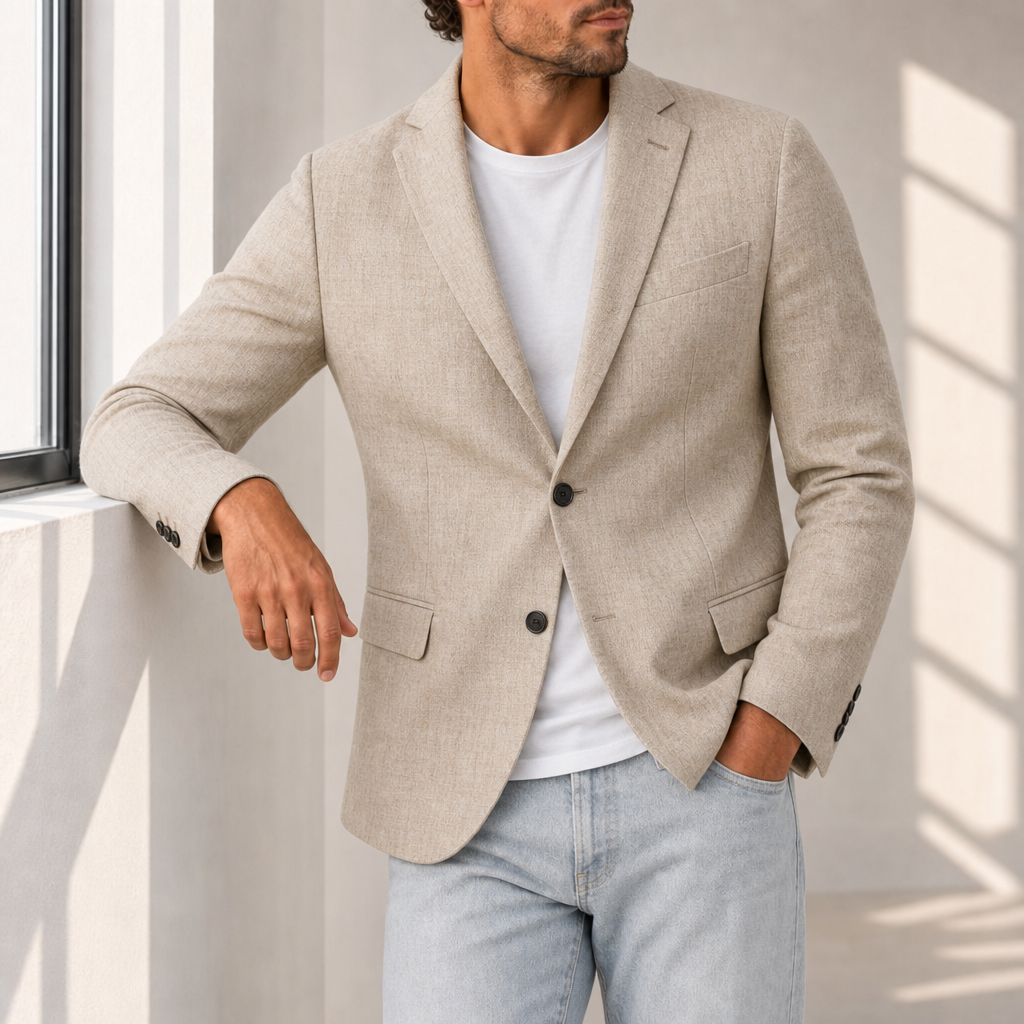 Nolan | Palamos Linen Tailored Blazer