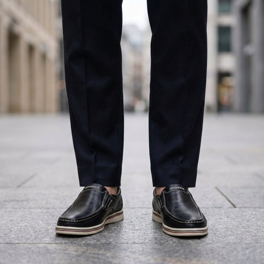 Nolan | Ravello Leather Slip-On Loafers