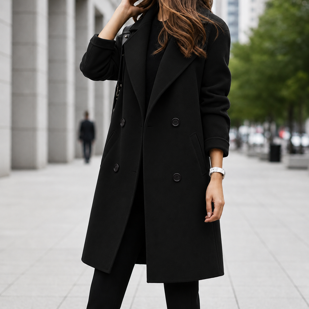 Nora | Noto Double Breasted Midi Coat