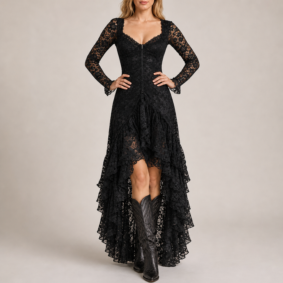 Nova | Narbonne Lace High-Low Dress