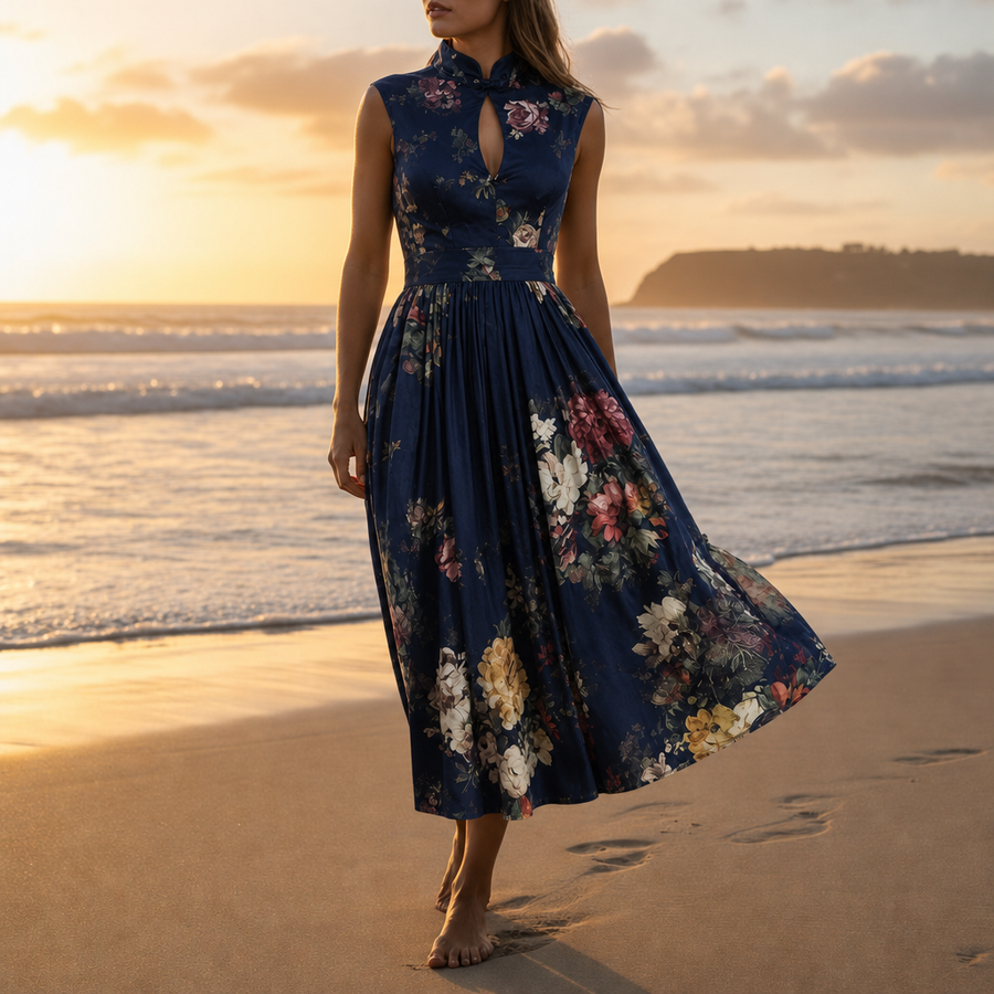 Nova | Trujillo Floral A-Line Maxi Dress