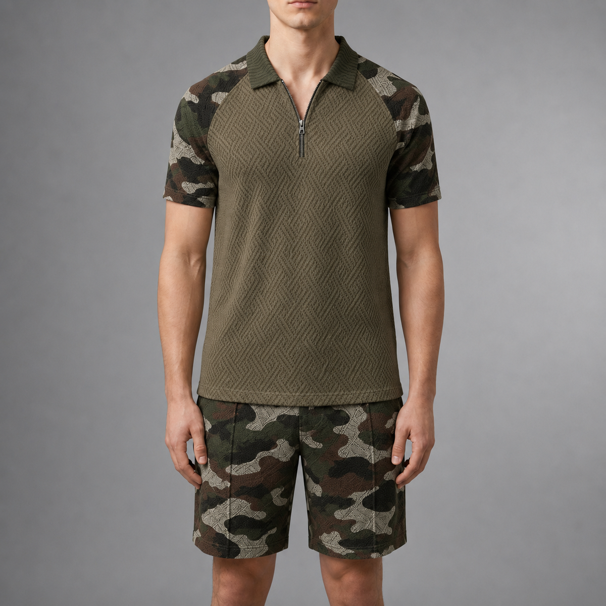 Oliver | Anzio Camo Polo Co-Ord Set