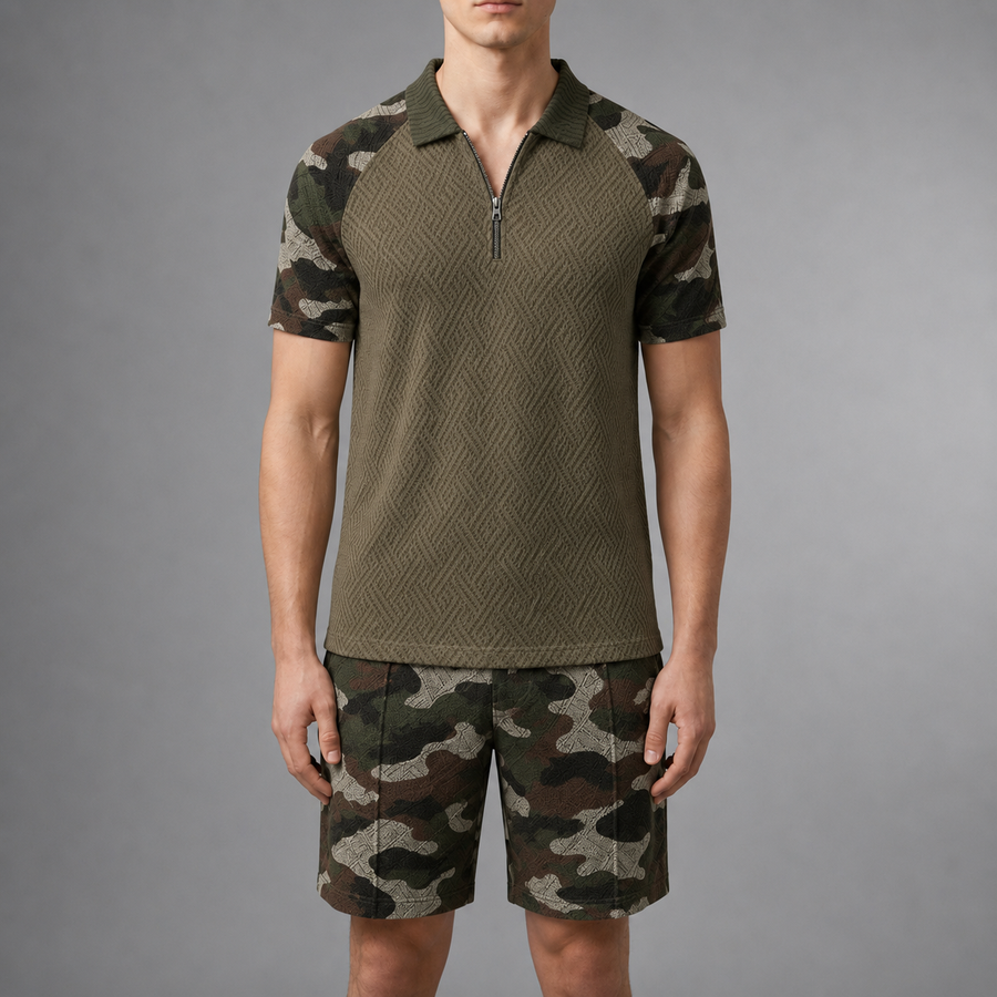 Oliver | Anzio Camo Polo Co-Ord Set