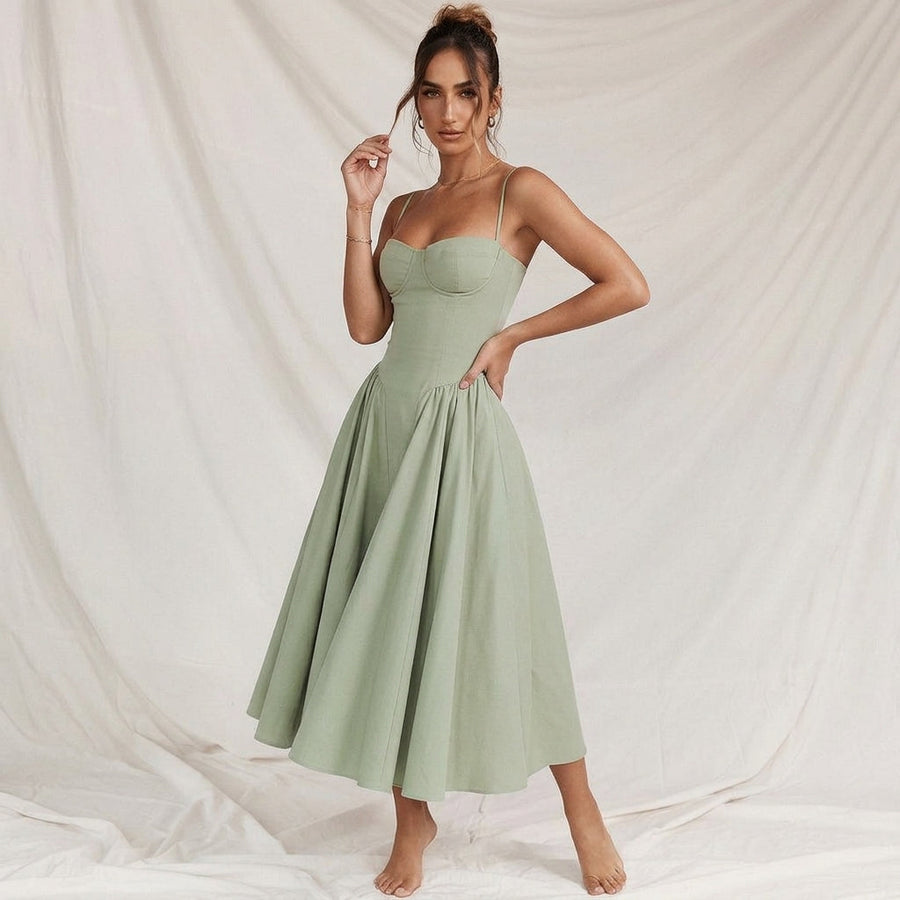 Olivia | Verona Corset Midi Dress