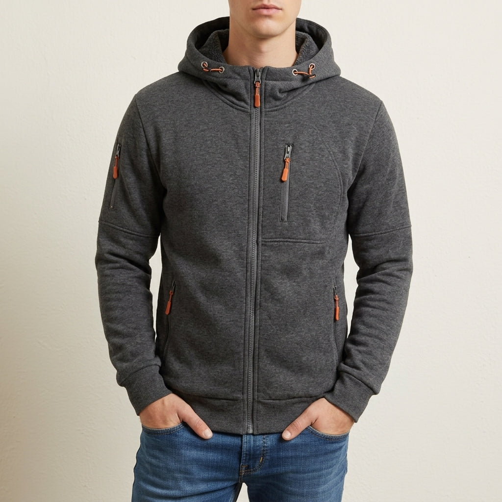 Owen | Cartagena Multi-Pocket Zip Hoodie